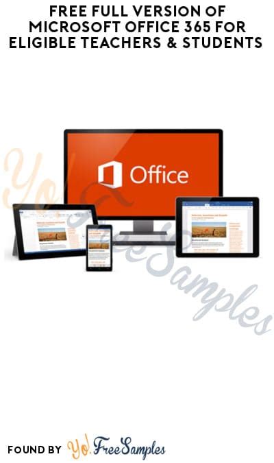 Office 365 Education is free to eligible students and teachers*.